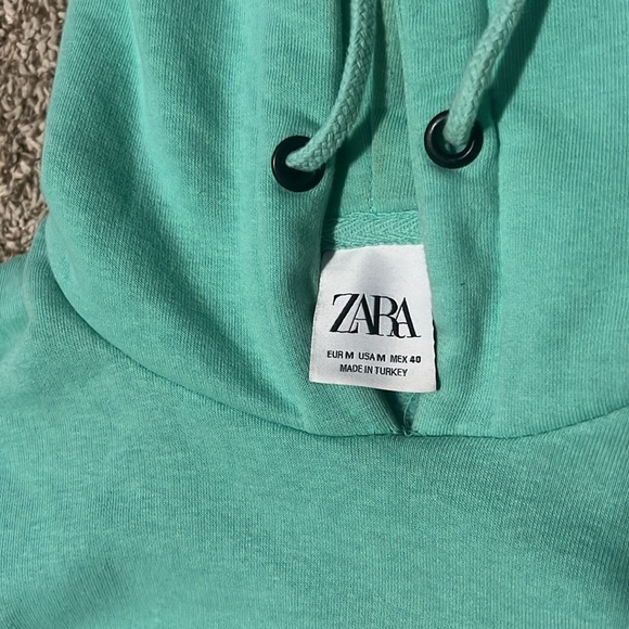 Zara Men’s Aqua Hoodie - Picture 3 of 4